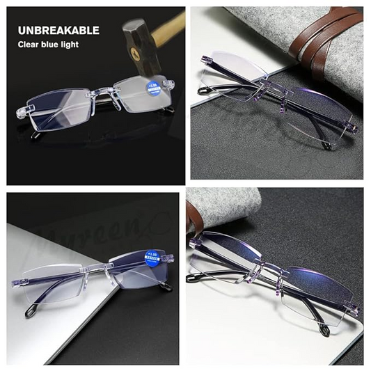 One-Power Adjustable Reading Glasses | Rimless Design | Buy 1 Get 1 Free